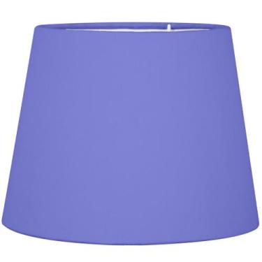Imagem de Cúpula de Abajur Tecido Azul 20x16cm - MARRYLUZ