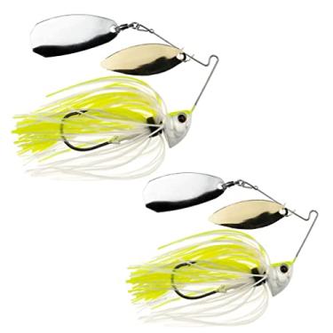 Imagem de Freedom Tackle Speed Freak Full Frame Largemouth Spinnerbait com lâmina Kilter | 7 g, Chartreuse White, pacote com 2 (PN: 53102-2PK)
