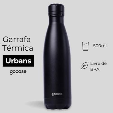 Imagem de Garrafa Térmica Gocase Urban Aço Inoxidável - 500ml, Preto