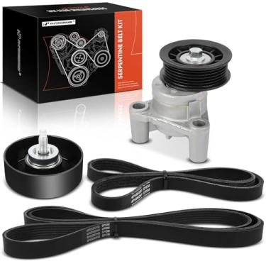 Imagem de A-Premium Kit de transmissão de correia serpentina do motor compatível com Chevrolet Silverado 2500 3500 HD, Suburban, Suburban 3500 HD, Express 2500 3500 4500 e GMC Sierra 2500 3500 HD, Savana 2500