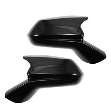 Imagem de X AUTOHAUX 1 par de capa de espelho lateral retrovisor de porta preta para Chevrolet Camaro 2016-2023