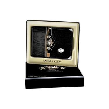 Imagem de Carteira Masculina De Couro Legítimo Mitty Preto M1S