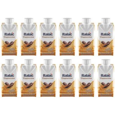 Imagem de Bebida Láctea UHT com Café Cacau e Canela Italac - Cappuccino 190ml 12