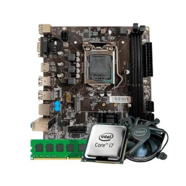 Imagem de Kit Processador i7 3770 + Placa Mãe H61 DDR3 HDMI VGA USB + Memoria 8G