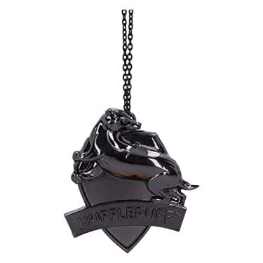 Imagem de Nemesis Now Enfeite de pendurar Harry Potter com brasão da Lufa-Lufa (prata) 5,8 cm, resina, mercadoria Harry Potter oficialmente licenciada, requer um local resistente para pendurar, fundido na