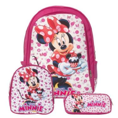 Imagem de Mochila Escolar Feminina Minnie Costas Reforçada - TOYS 2U