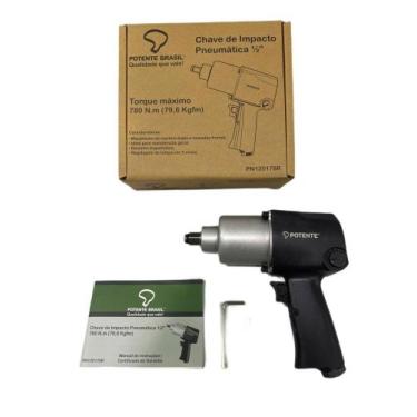 Imagem de Chave de Impacto Pneumática 1/2 Pol 79,6 Kg 780 N.M POTENTE-PN120178R 