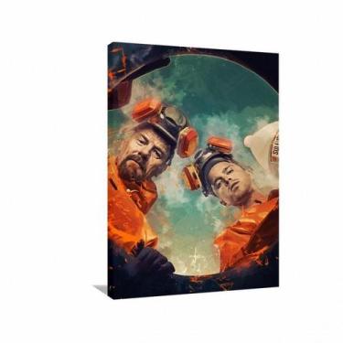 Imagem de Quadro decorativo Breaking Bad Artístico - Tela em Tecido - Wall Frame