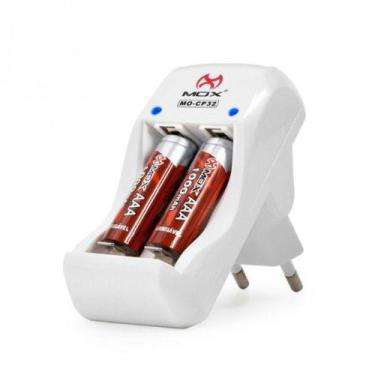 Imagem de Carregador de Pilhas Bi-Volt Auto Stop MO-CP32 - MOX