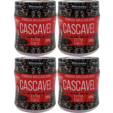 Imagem de Kit 4 Pomada Massageadora Cascavel Extra Forte Para Ombros - Rhenuks