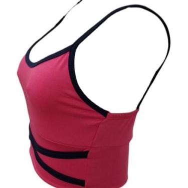 Imagem de Top Feminino Sweet Academia Fitness - Força do Sol, P, Rosa