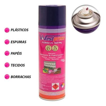 Imagem de Cola Spray Temporária Adesivo Patchwork Bordado Tecido 500ml - Levolpe
