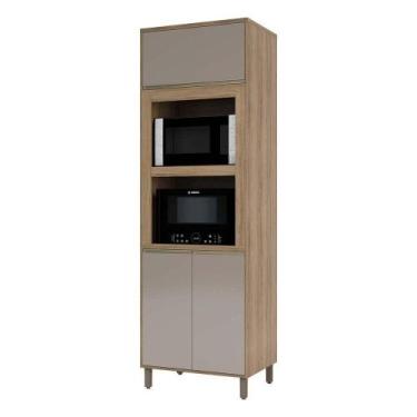 Imagem de Paneleiro 70cm Duplo Nicho 2 Portas 1pt Basculante 1 Prat - LUCIANE MÓ