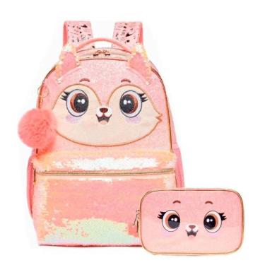 Imagem de Mochila De Costas + Estojo Box Raposa Pack Me Fox - Pacific