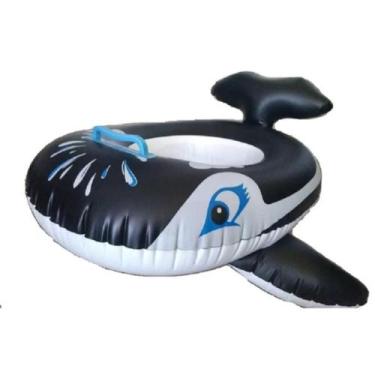 Imagem de Boia Infantil Pezinho orca baleia fofa Bebe Piscina Fralda - Outros