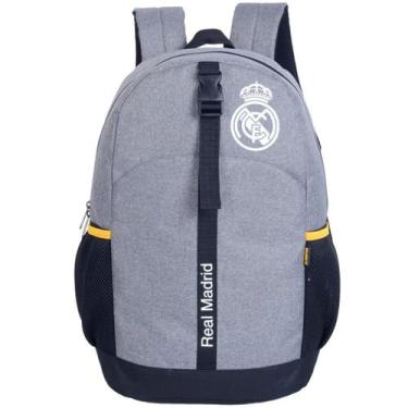 Imagem de Mochila Costas Esportiva Escolar Real Madrid Acolchoada 20l - Xeryus