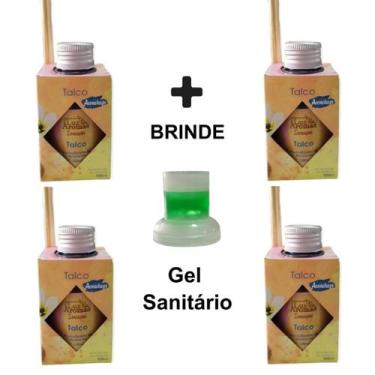 Imagem de 4 Aromatizador Ambiente 100ml Perfume Casa Difusor Vareta Aromatizante