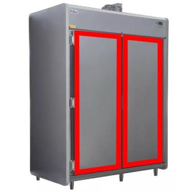 Imagem de Kit 2 Gaxetas Porta Mini Câmara Fria RF-056 Para Frilux - PROLAR BORRA