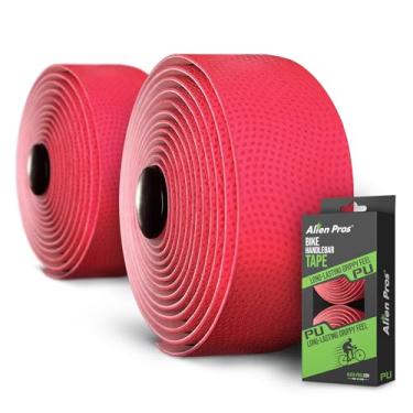 Imagem de ALIEN PROS Fita de Guidão de Bicicleta Pu(Conjunto de 2) Vermelha-Melhore A Aderência da Sua Bicicleta com Esta Fita de Guidão de Bicicleta-Enrole Sua Bicicleta para Um Passeio Confortável Incrível(Co
