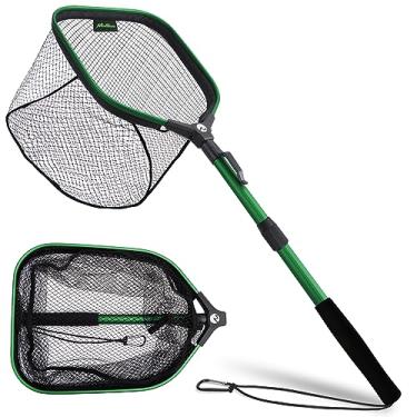 Imagem de MoiShow Rede de Pesca Flutuante, Rede de Pouso para Peixes, Redes de Pesca para Peixes, Rede de Pesca para Caiaque com Interruptor de Travamento de Atualização de Terceira Geração-Rede de Pesca Leve R