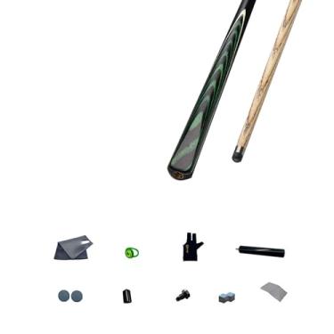 Imagem de Taco de sinuca, bastão de taco de sinuca de 147 cm, bastão de sinuca, taco de bilhar de madeira de freixo, taco de sinuca profissional para esportes de mesa de bilhar de bar (taco de sinuca +