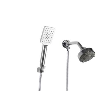 Imagem de Ducha 5 Jatos em ABS Cromado com Ducha Manual com Trava