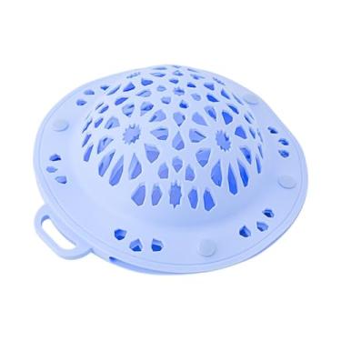 Imagem de Ioensy Sutiã de silicone saco de lavanderia limpeza para secador feminino casa silicone lingerie saco de lavagem para cachecol toalha calcinha sutiãs, Azul