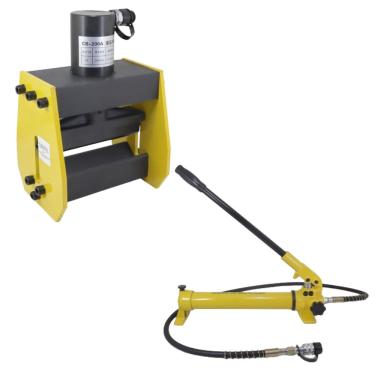 Imagem de Kit Dobrador Hidráulico de Bancada CB200A | Barramento de Cobre até 12mm+ Bomba Hidráulica 700Kg/cm²