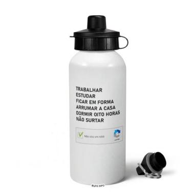 Imagem de Garrafa Squeeze MQ - Não sou robô! - JPS INFO