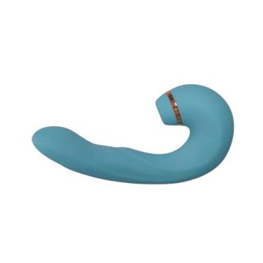 Imagem de Vibrador Triplo Clitoris Vagina Pulsador Anal Estimulação Sugador Puls