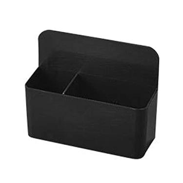 Imagem de NILSTOREY Porta-lápis magnético para armário, organizador magnético para canetas, marcadores secos, para quadros brancos, geladeira, geladeira, armário escolar, escritório (preto)