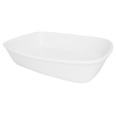 Imagem de Travessa Refratária Bake Grande 30x21x6cm Branca - Oxford