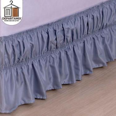 Imagem de Saia para Cama Box Solteiro Viúva Casal e Queen Ajustável - Decoralle,