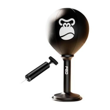 Imagem de menolana Bolsa de perfuração de desktop com a ar de boxe de engrenagem de brinquedos de brinquedo para boxe de boxe de boxe para exercícios para o escritório, Macaco