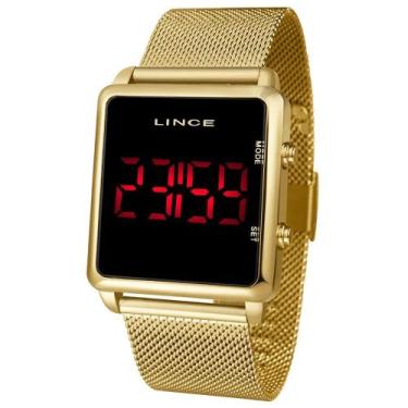 Imagem de Relogio Lince Feminino Mdg4596l Pxkx Digital Gold Quadrado