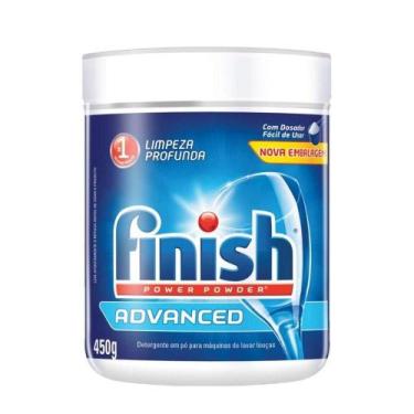 Imagem de Detergente para Lava Louça Finish Power Power Advanced 450g Lava Louça