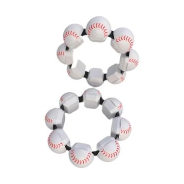 Imagem de menolana 2 peças pesos no tornozelo pesos de pulso de silicone com pulseira de pulseira de pulso, Beisebol