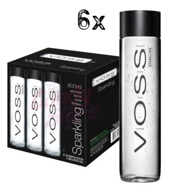 Imagem de Água Mineral Natural voss Com Gás 800ml (6x)