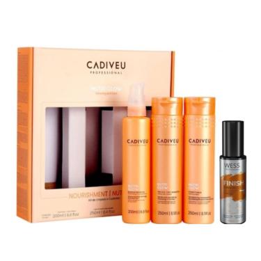 Imagem de Kit Cadiveu 3 Produtos Nutri Glow + Wess Finish 50ml