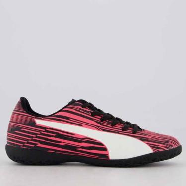 Imagem de Chuteira Puma Rapido III BDP Futsal Preta e Vermelha, 41