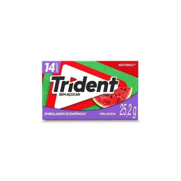Imagem de Chiclete Trident Melancia 25,2g - Embalagem Econômica 14 Unidades