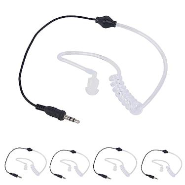 Imagem de Pdflie Fone De Ouvido Curto Somente Para Audição Com Tubo Acústico De Vigilância De 3,5 Mm Para Microfone De Alto-Falante De Aplicação Da Lei Baofeng Kenwood Motorola Apx 6000 7000 8000 (Pacote Com