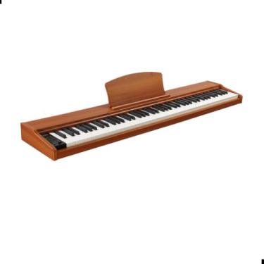 Imagem de Piano Digital Usb S/Suporte C/Pedal Elétrico Marrom Waver