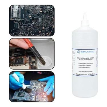 Imagem de Álcool Isopropílico 99,8 Puro Isopropanol 1 Litro  Limpador de Uso Ger