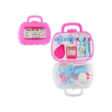 Imagem de Kit Maleta Médica Rosa com 11 Peças Brinquedo Infantil  - Toys & Toys