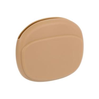 Imagem de HARFINGTON Capas para fones de ouvido, organizador de capa de fone de ouvido com fio, capa de silicone pequena para cabo USB, fones de ouvido, marrom
