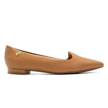 Imagem de Sapatilha Vizzano Feminina Salto Baixo Bico Fino Pelica Camel 1165-1206.261.7286.95373 40