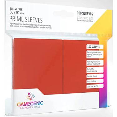 Imagem de Gamegenic, Prime Sleeves, Vermelho (100 sleeves)