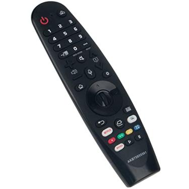 Imagem de Controle remoto AKB75855501 MR20GA Substitui Magic Voice para LG 2020 Smart LED TV OLED Nano Cell 4K UHD HDTV com botão Netflix Prime Video Movies (função de mouse de tela, voz, cursor e rolo/poninter)