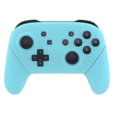 Imagem de Alças de placa traseira para controle NS Switch Pro da eXtremeRate, capa de proteção de encaixe de reposição para NS Switch Pro – controle não incluído, Heaven Blue